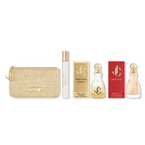 Nwt Jimmy Choo Gold Pouch Fragrance Trio